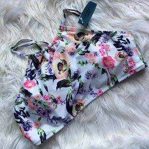 BNWT CHEEKY GAL Halter Bikini Top